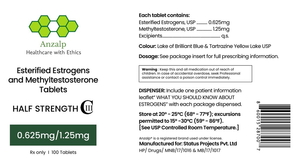 Pill image for Esterified Estrogens And Methyltestosterone Tablets