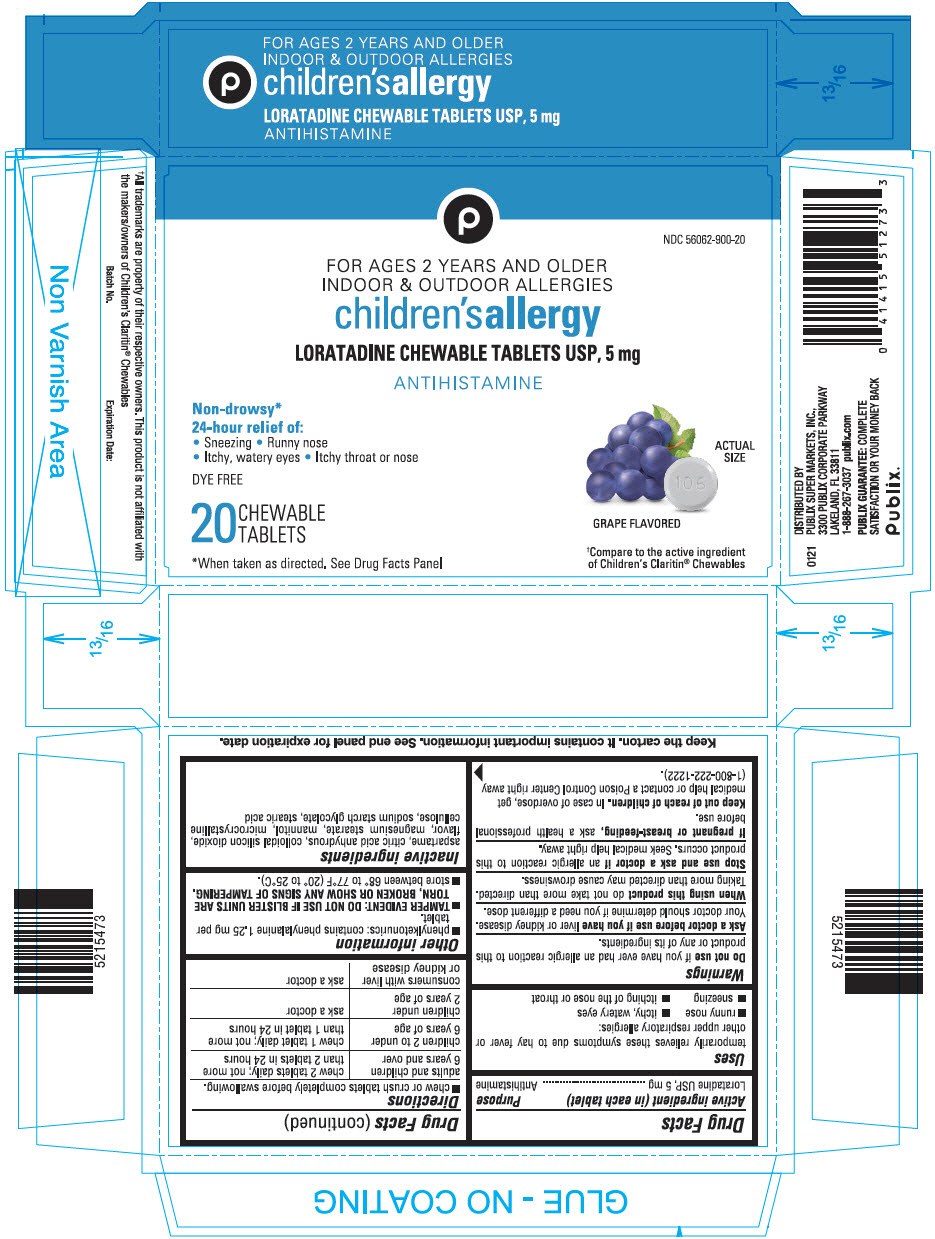Pill image for Dye-free Children's Loratadine Chewable Tablets Usp, 5 Mg