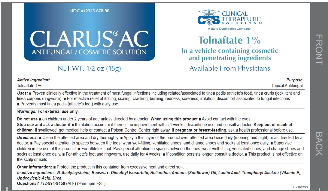 Pill image for Clarus Ac Antifungal Solution