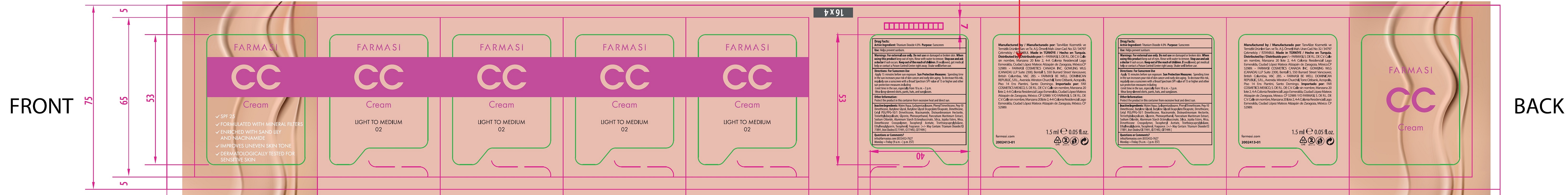 Pill image for Farmasi Cc Cream- Light To Medium 02