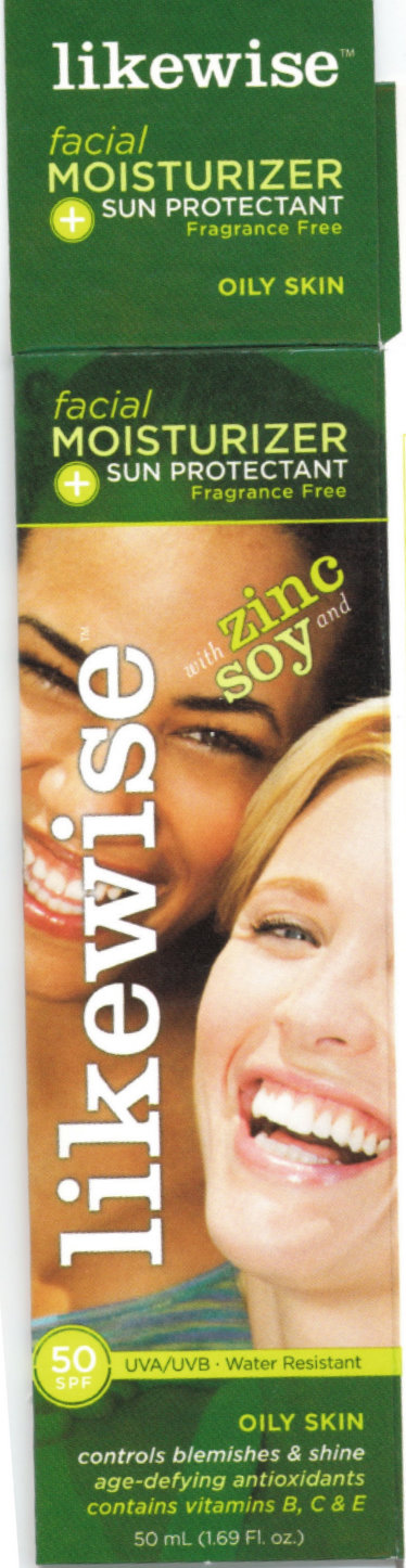 Pill image for Likewise Facial Moisturizer - Sun Protectant Spf 50 Oily Skin
