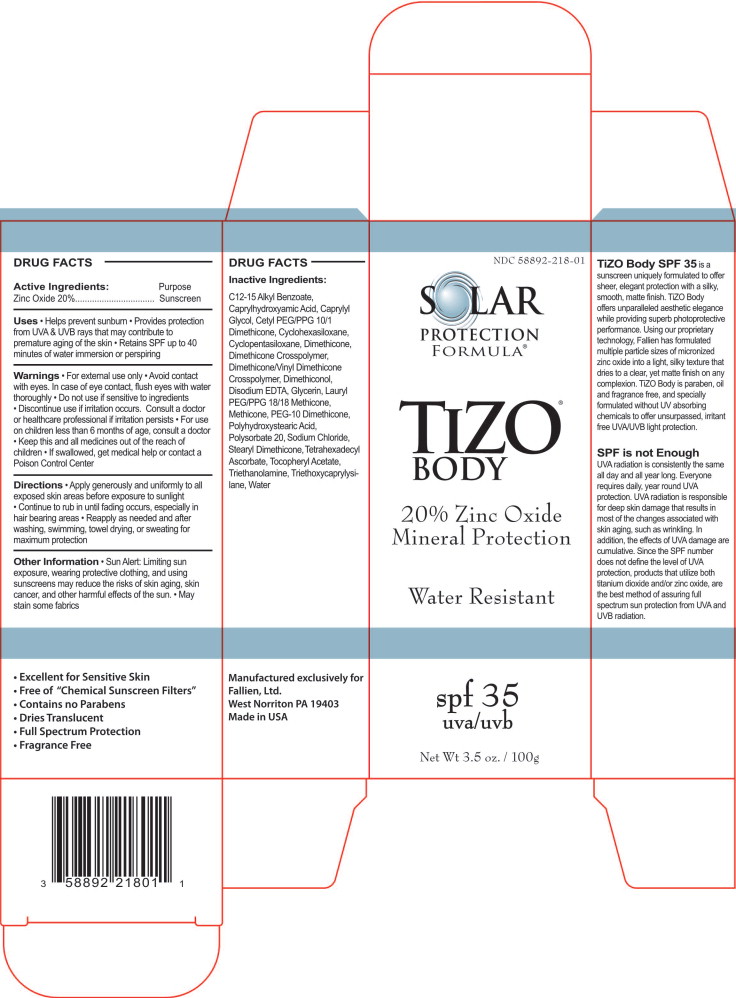 Pill image for Solar Protection Formula Tizo Body Sunscreen