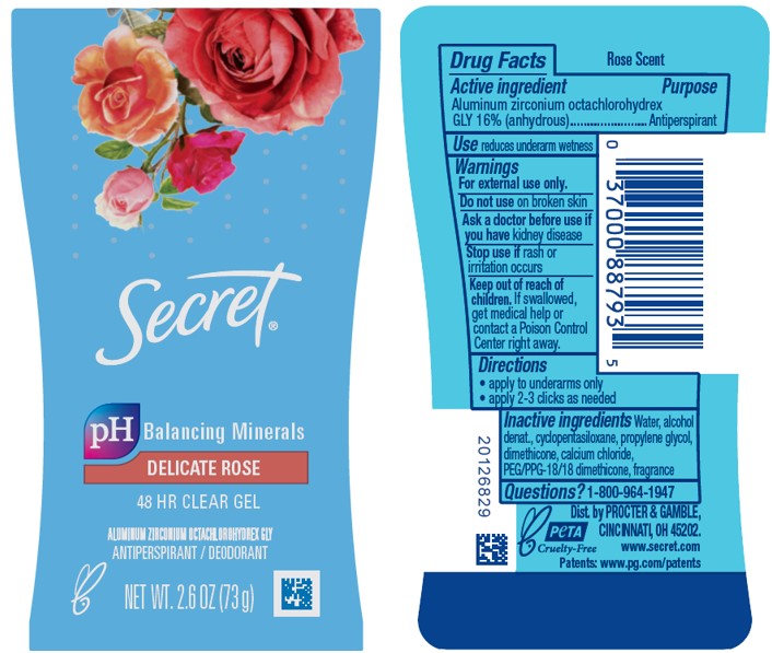 Pill image for secret delicate rose clear