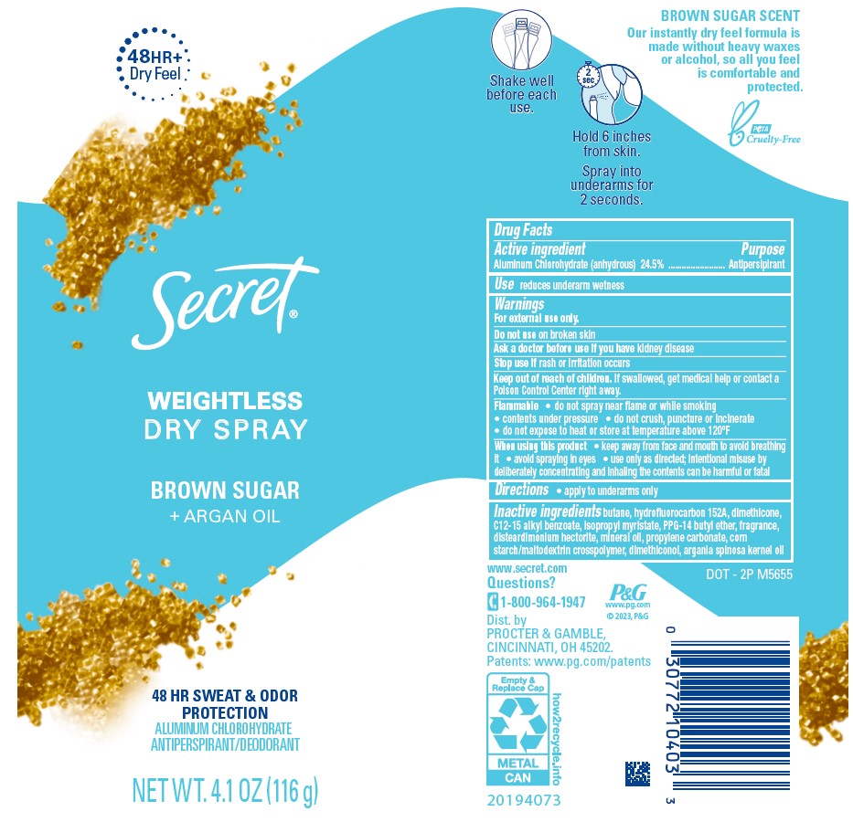 Pill image for Secret Weightless Dry Brown Sugar + Argan Oil