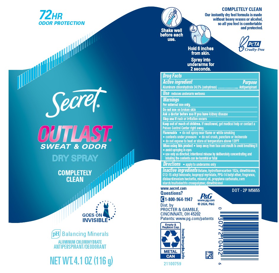 Pill image for Secret Outlast Dry Completely Clean