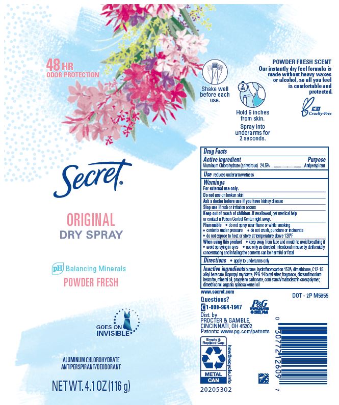 Pill image for Secret Original Dry Spray Powder Fresh