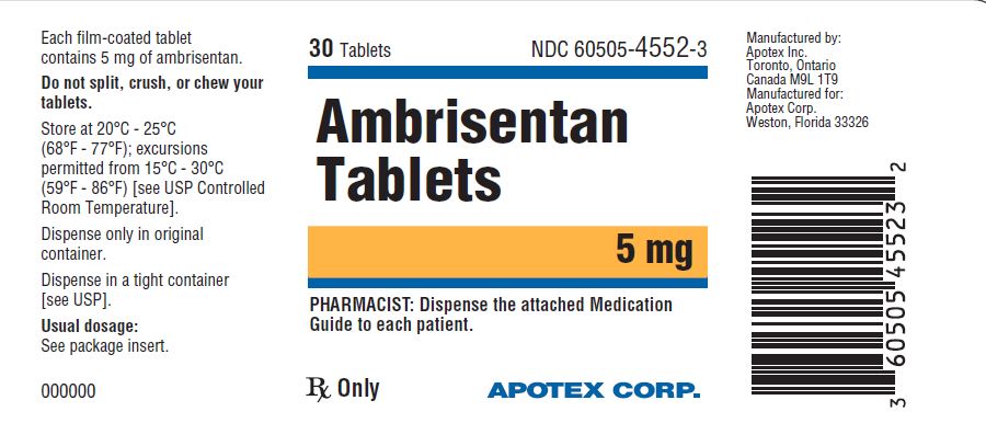 Pill image for These Highlights Do Not Include All The Information Needed To Use Ambrisentan Tablets 