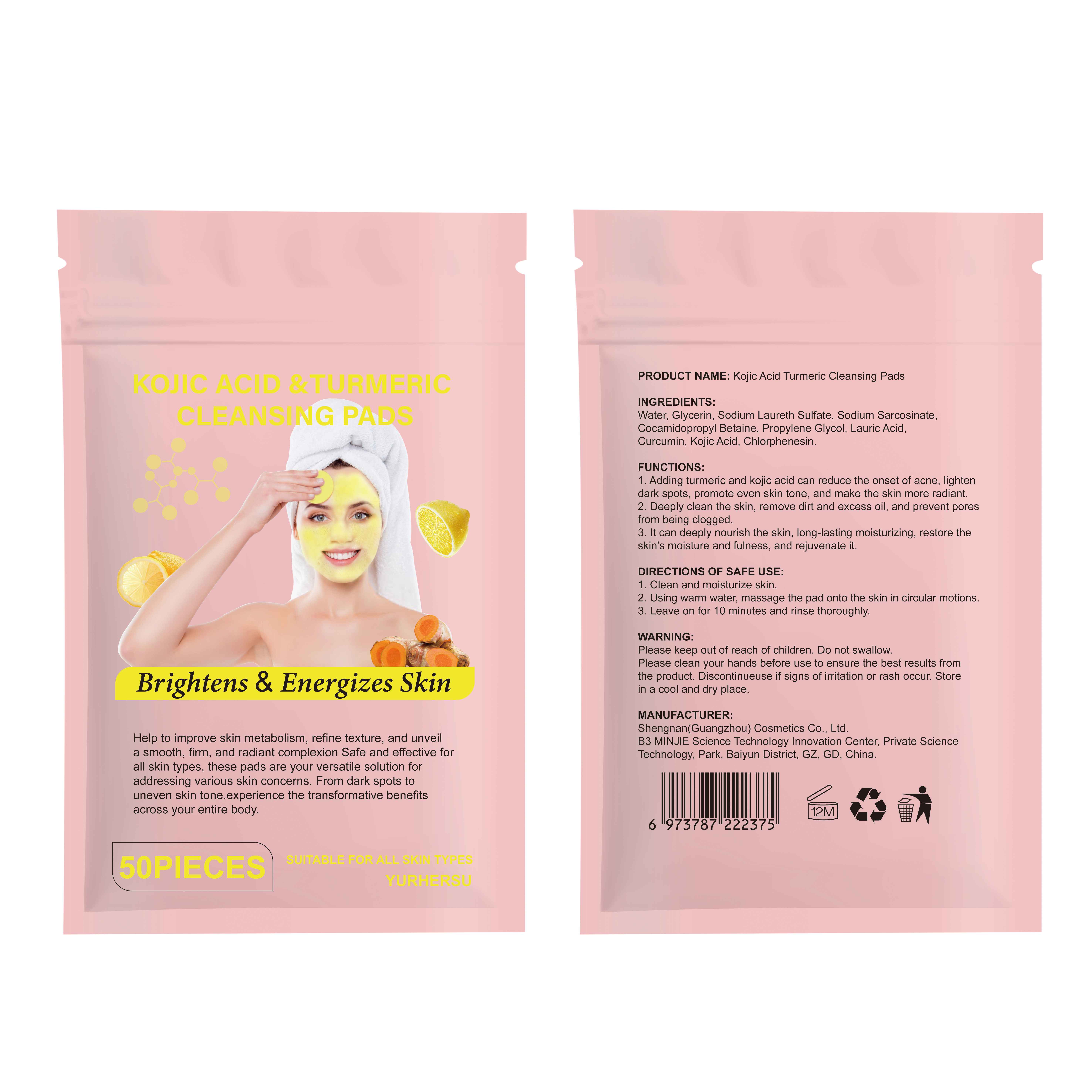 Pill image for kojic acid turmeric cleansing pads