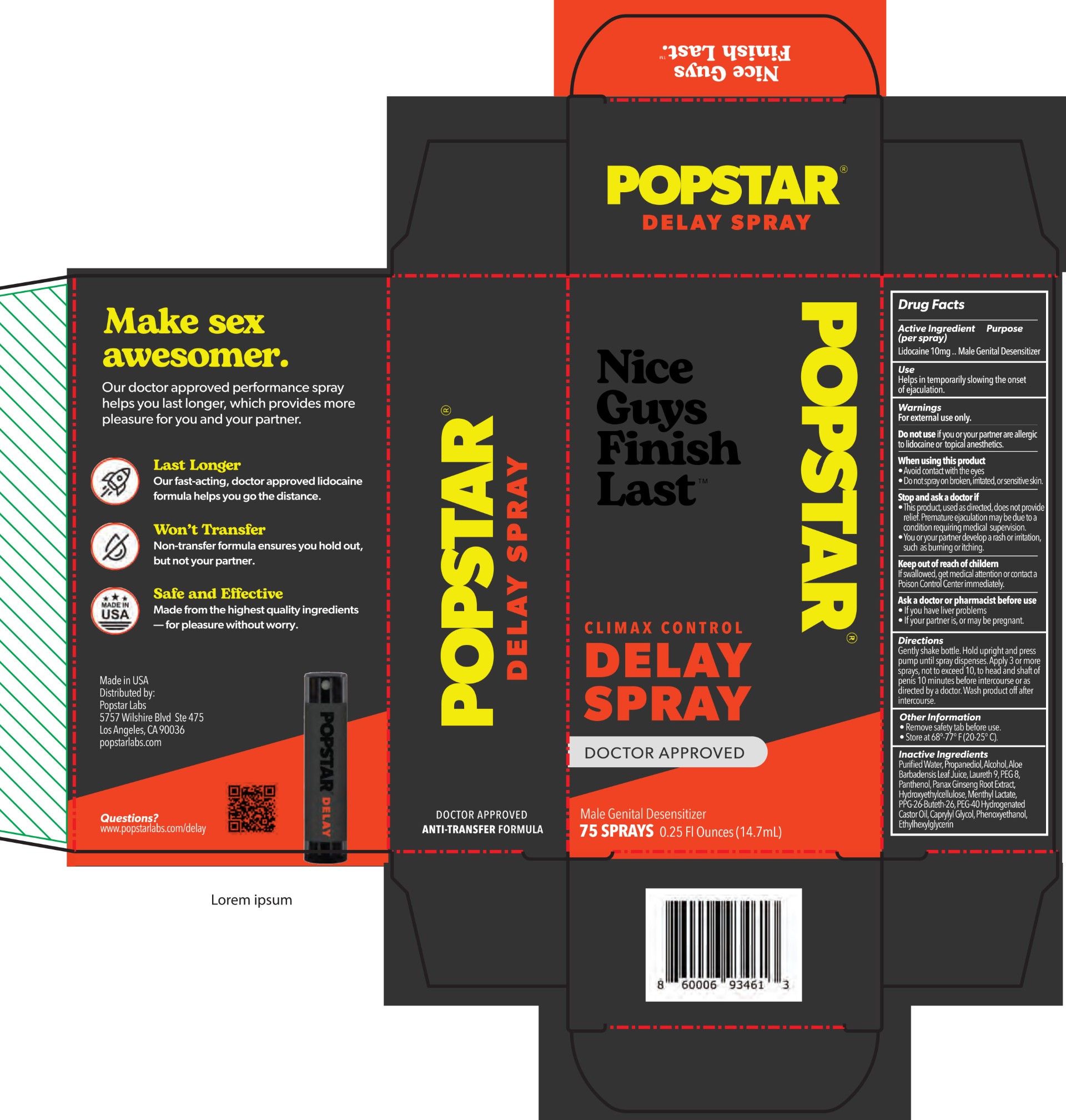 Pill image for popstar delay spray 14.7 ml