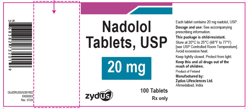 Pill image for Nadolol Tablets, Usp