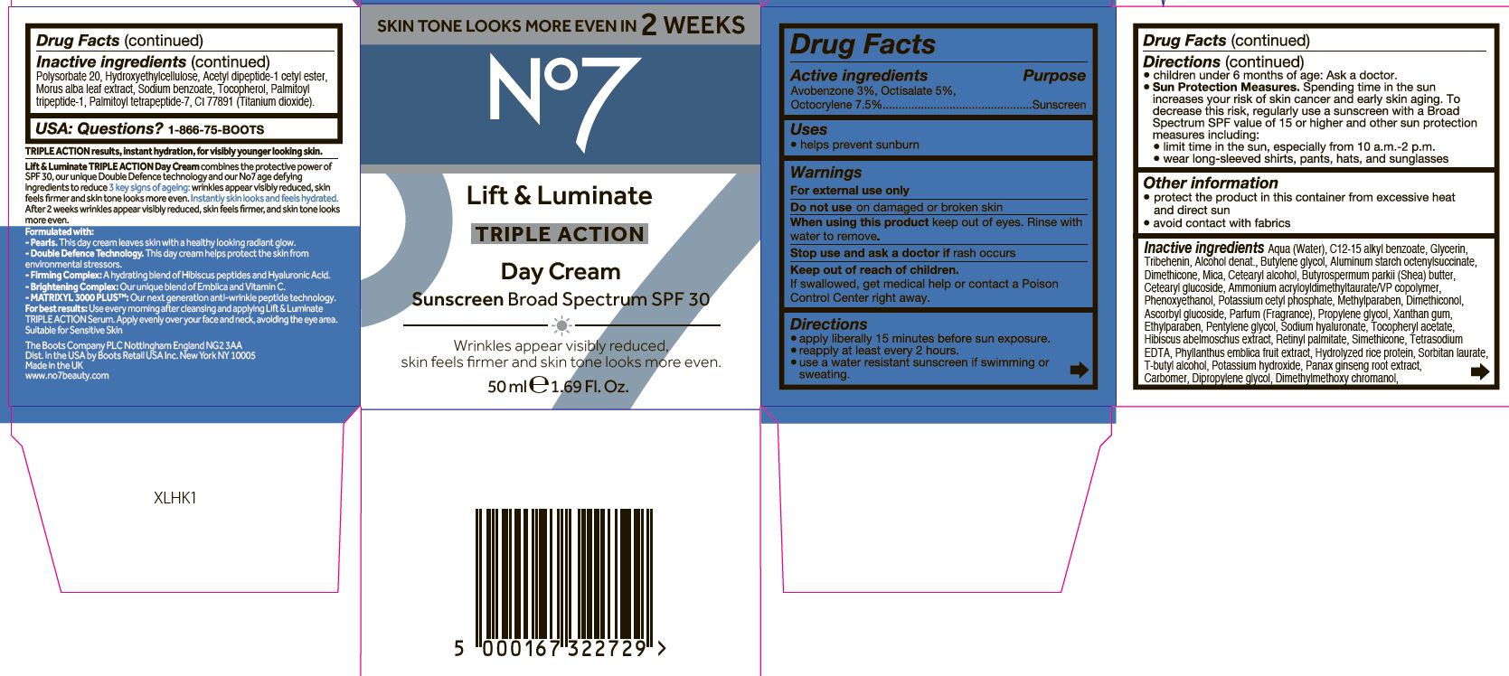 Pill image for No7 Lift And Luminate Triple Action Day Cream Sunscreen Broad Spectrum Spf 30