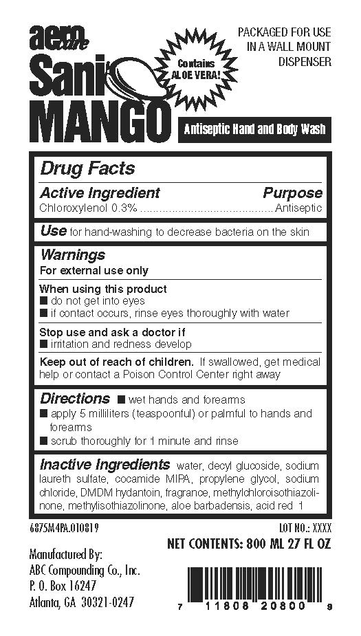 Pill image for Sani Mango Antiseptic Hand And Body Wash 6875 Drug Facts And Label