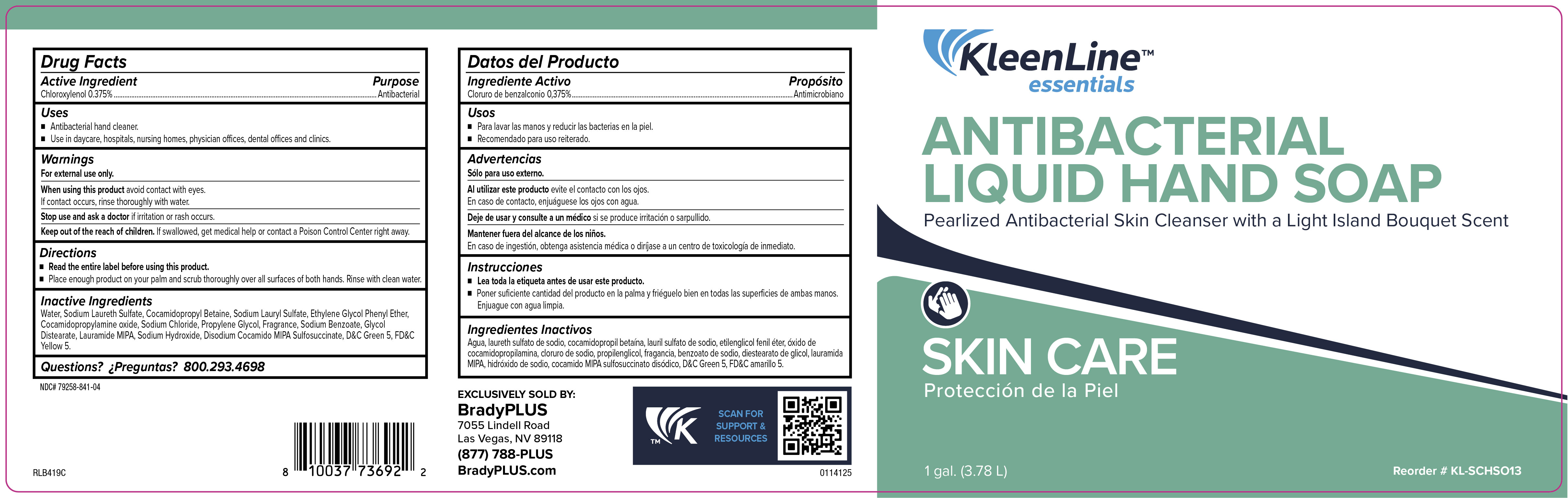 Pill image for kleenline essentials antibacterial lotionskin cleanser