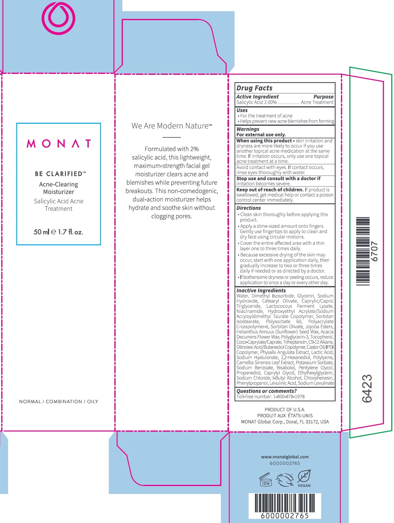 Pill image for Monat Be Clarified Acne-clearing Moisturizer