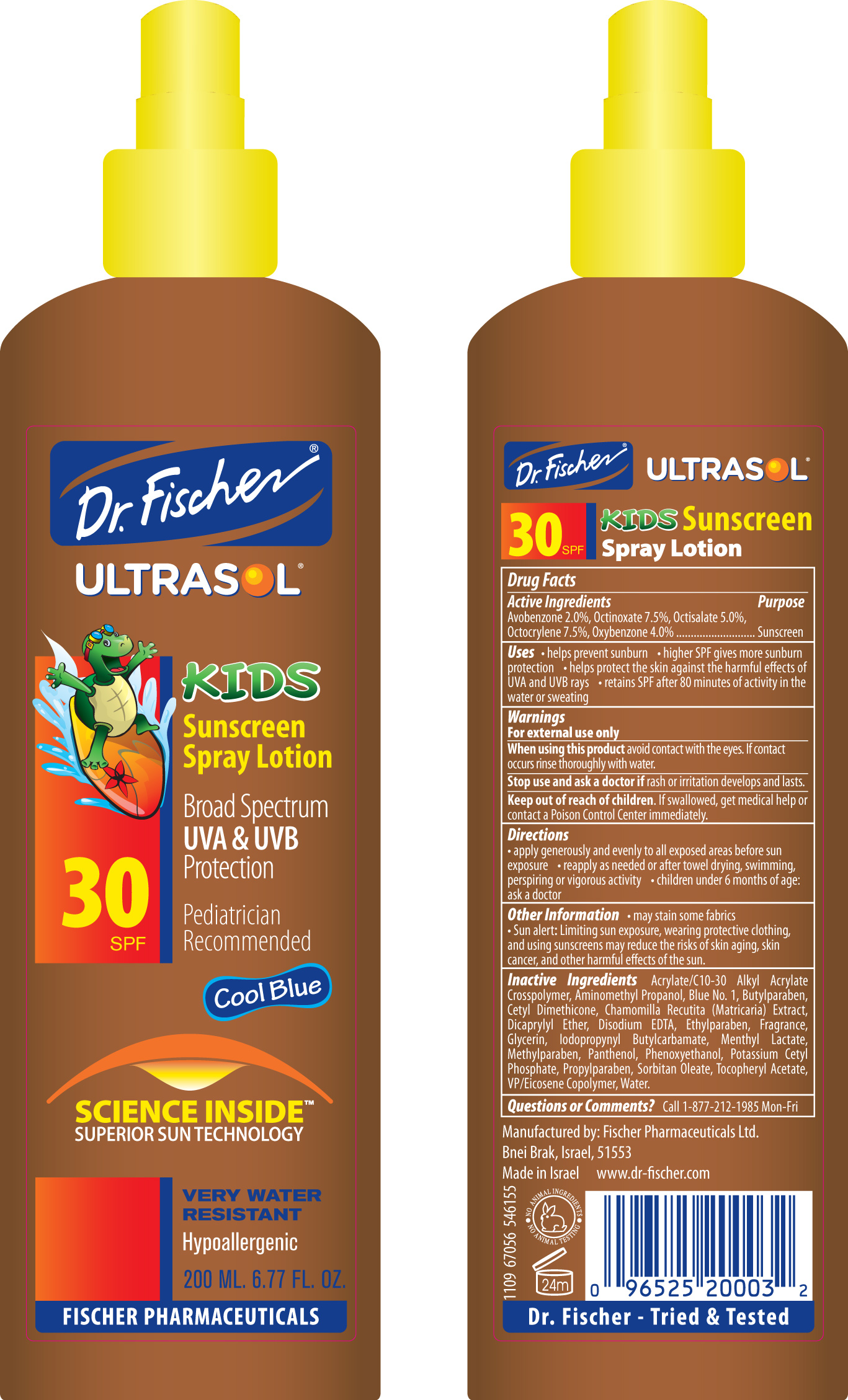 Pill image for Dr. Fischer Ultrasol Kids Sunscreen Spray Lotion Spf30