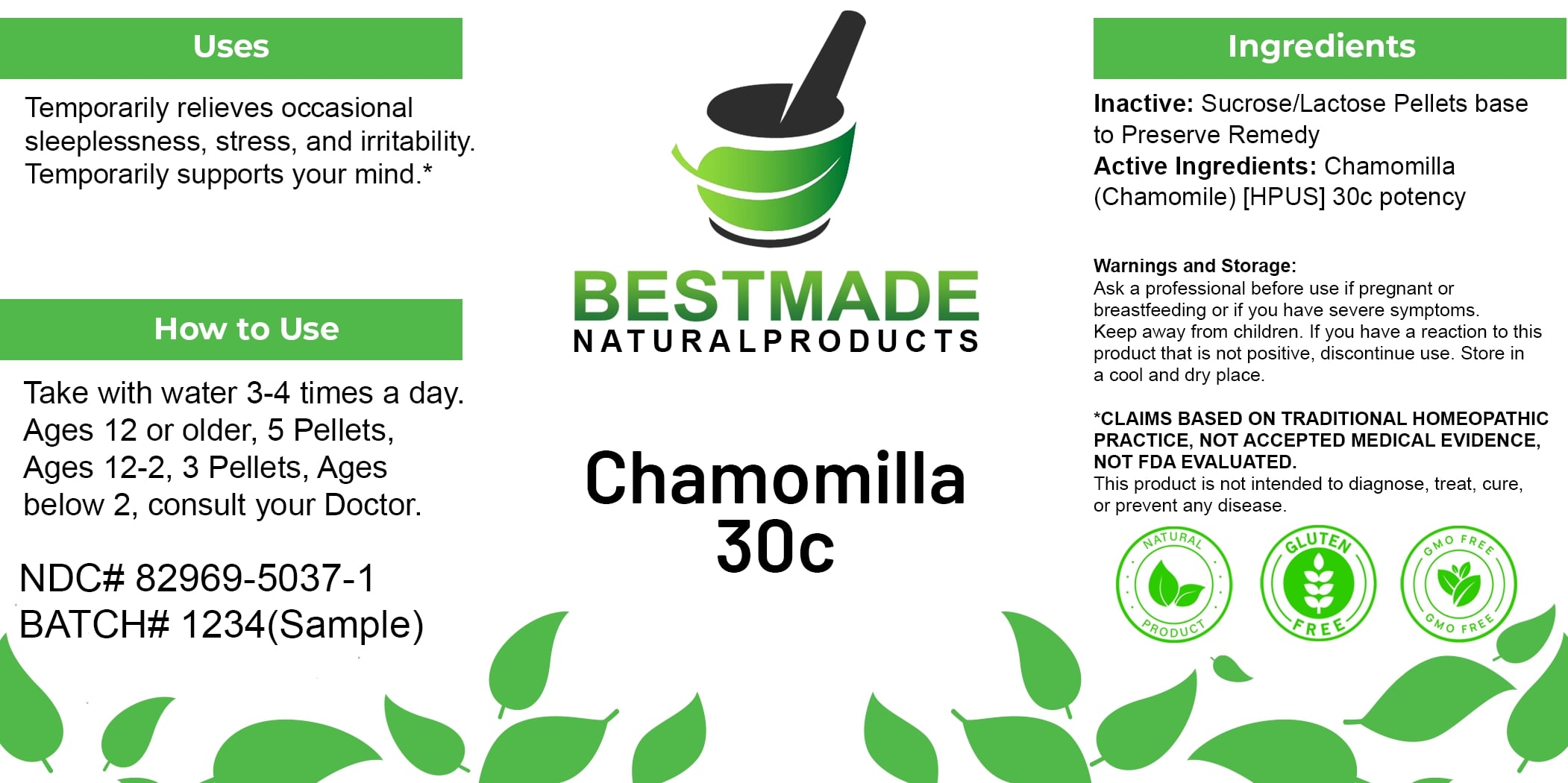 Pill image for Chamomilla 30c