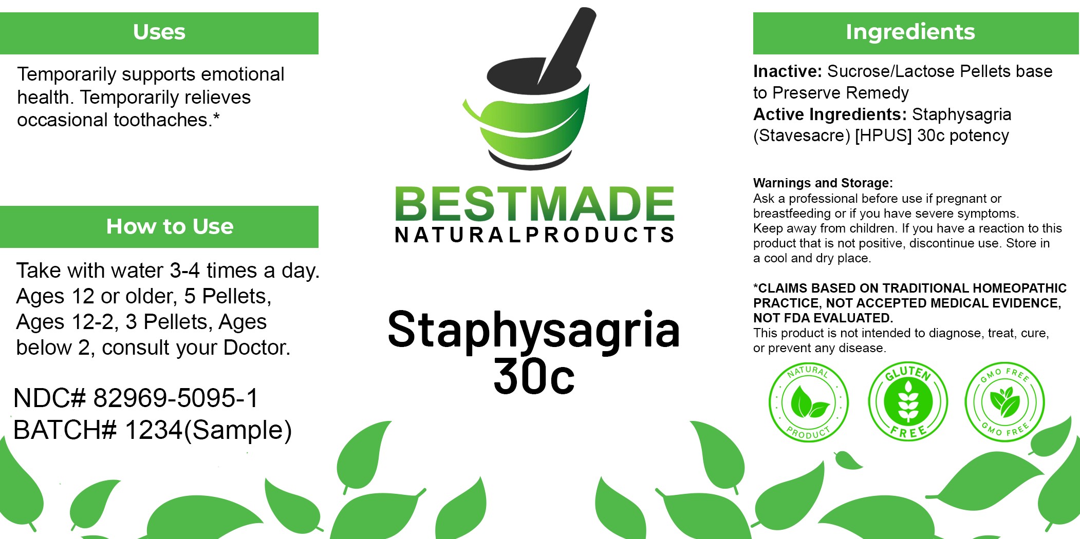 Pill image for Staphysagria 30c