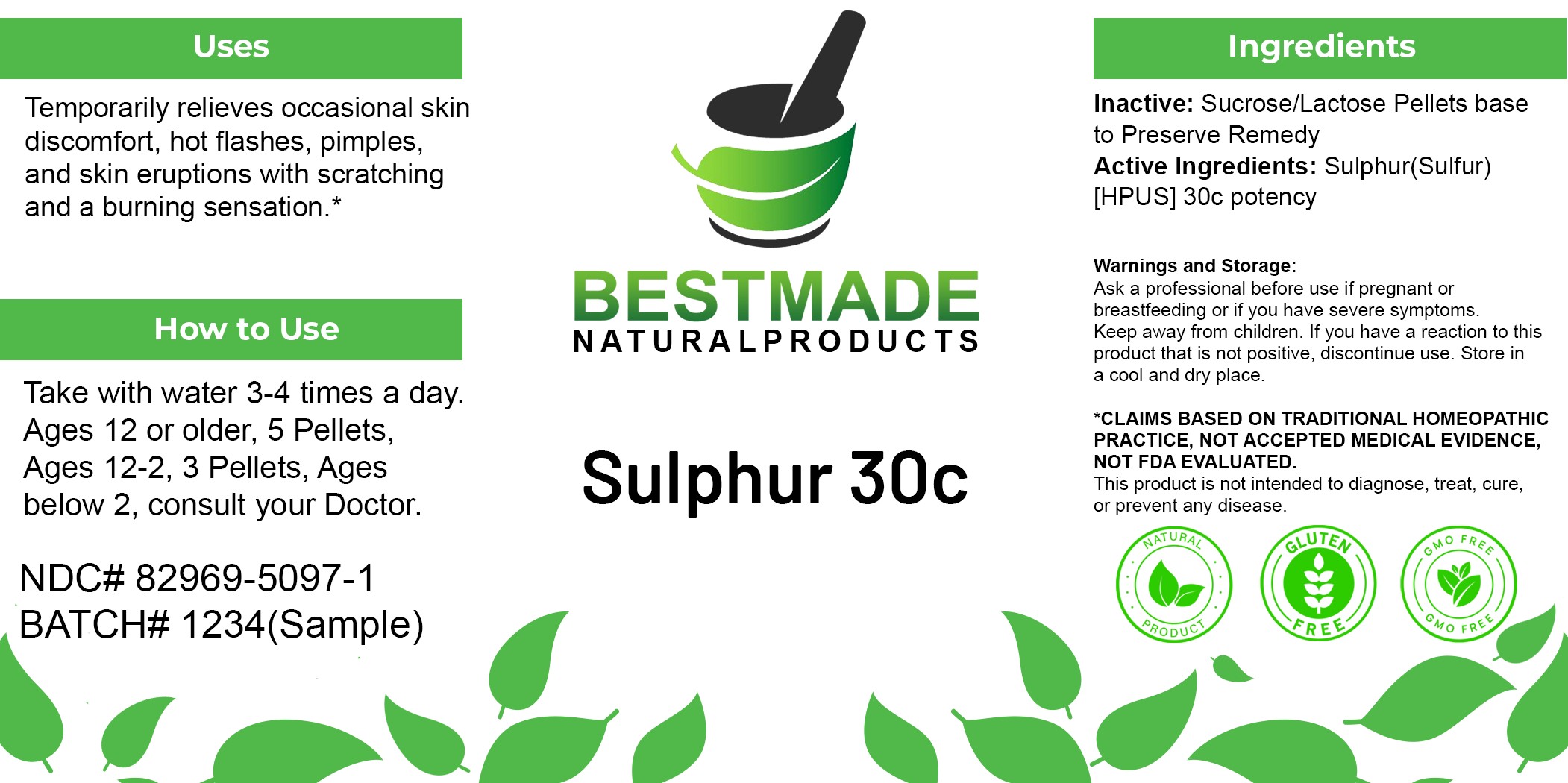 Pill image for Sulphur 30c