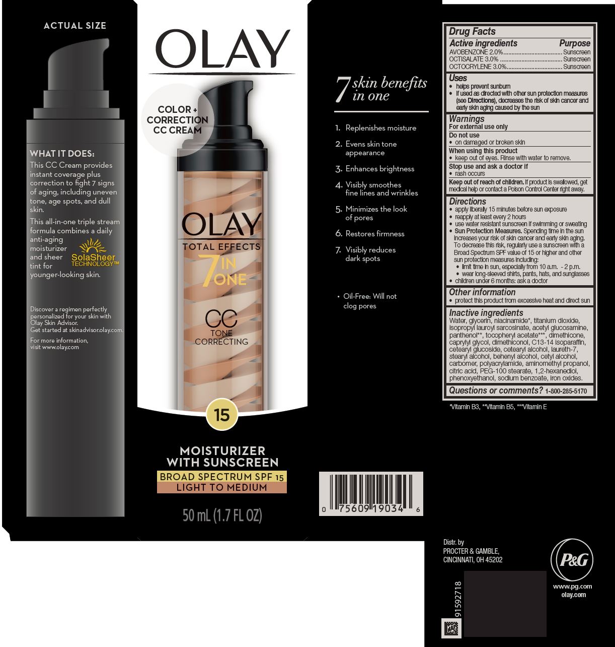 Pill image for Olay Total Effects Cc Tone Correcting