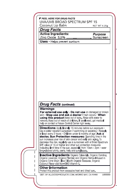 Pill image for Broad Spectrum Spf 15 Coconut Lip Balm