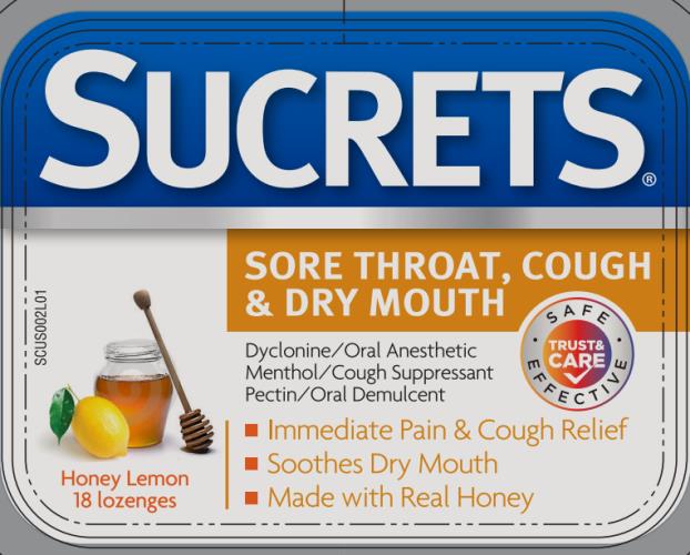 Pill image for Sucrets Medicated Honey Lemon 63736-567