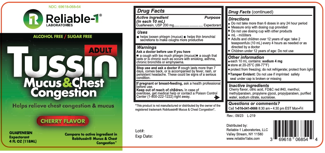 Pill image for Reliable-tussin 068