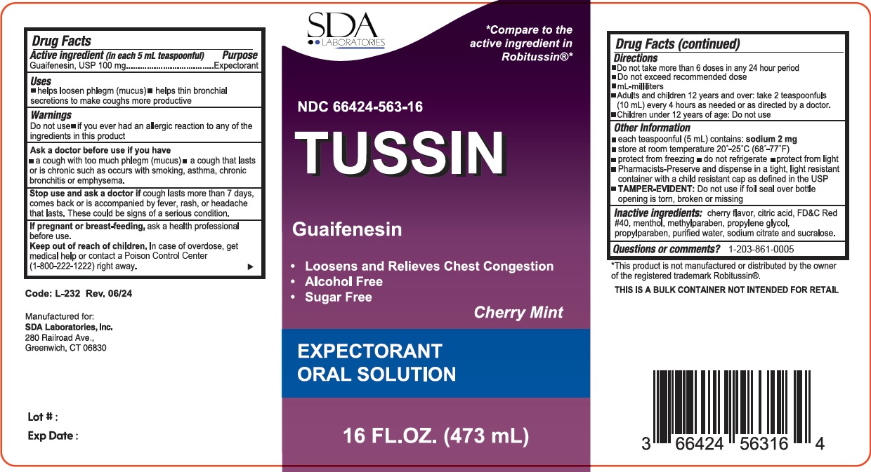 Pill image for Sda-tussin 563