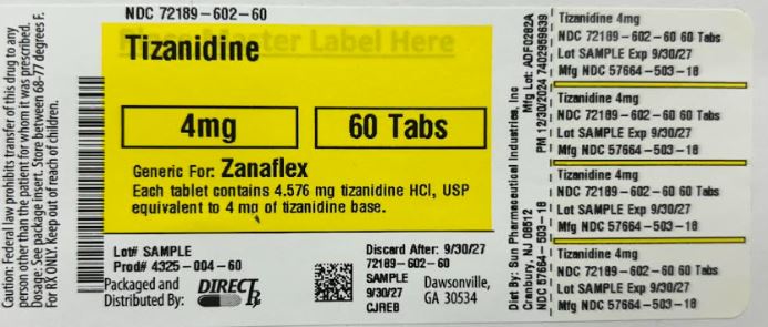 Pill image for Tizanidine