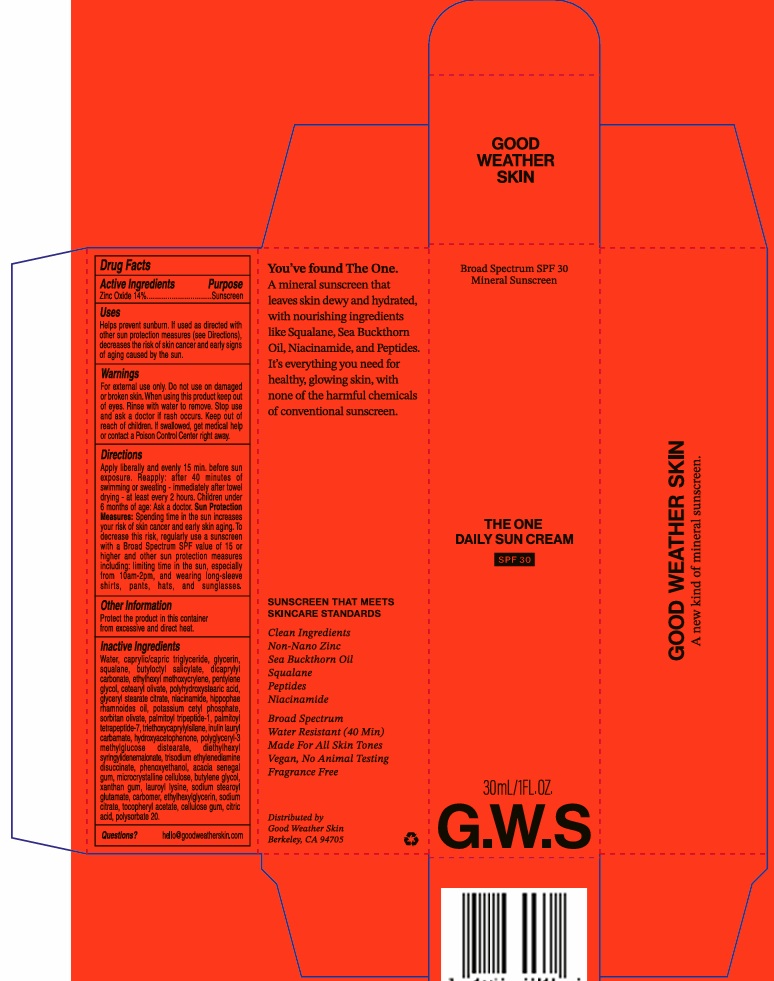 Pill image for good weather skin the one daily sun cream spf 30