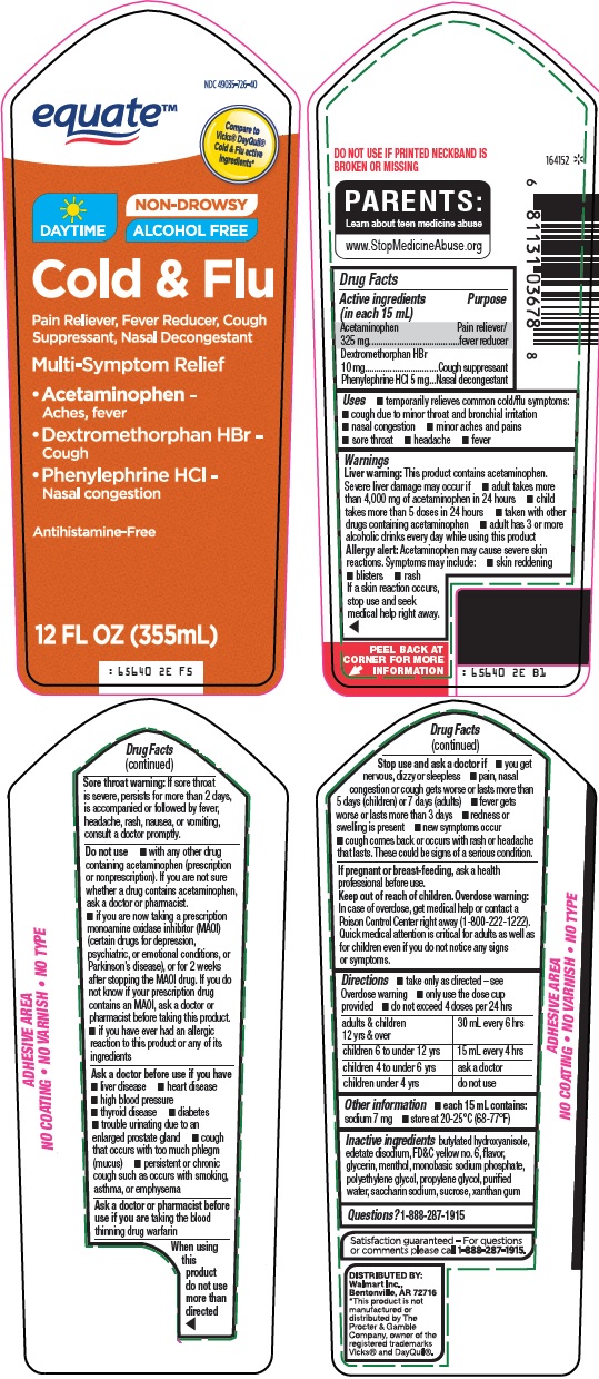 Pill image for Wal-mart Daytime Cold & Flu Drug Facts