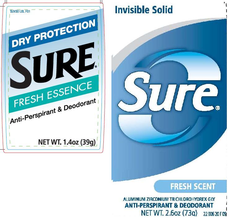 Pill image for Sure Invisible Solid Antiperspirant Deodorant Fresh