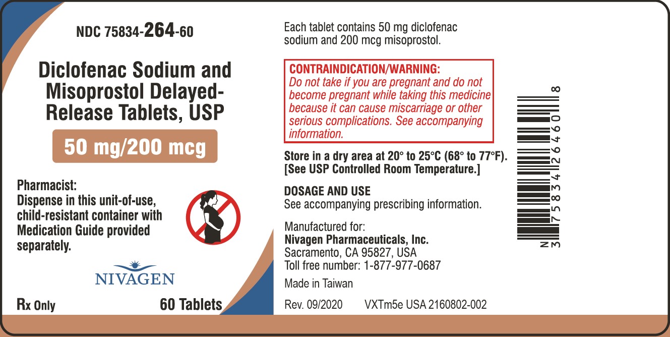 Pill image for These Highlights Do Not Include All The Information Needed To Use Diclofenac Sodium And Misoprostol Delayed-release Tablets Safely And Effectively. See Full Prescribing Information For Diclofenac Sodium And Misoprostol Delayed-release Tablets.