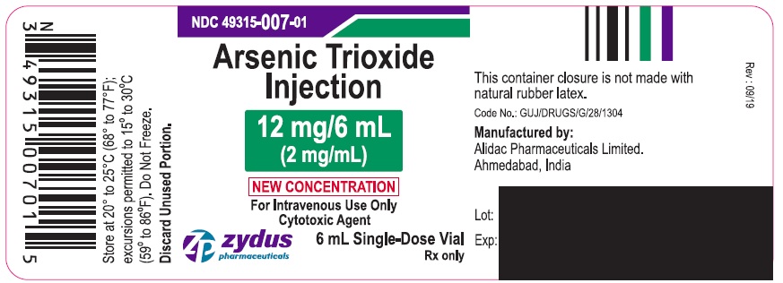 Pill image for Arsenic Trioxide Injection