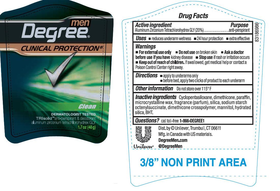 Pill image for Degree Men Clinical Clean Antiperspirant Deodorant