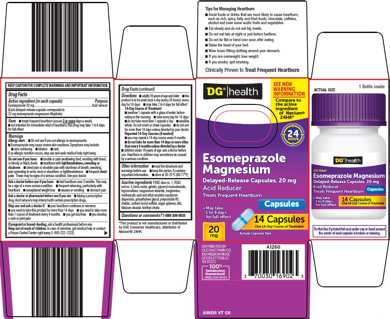 Pill image for Dolgencorp, Llc Esomeprazole Magnesium Drug Facts