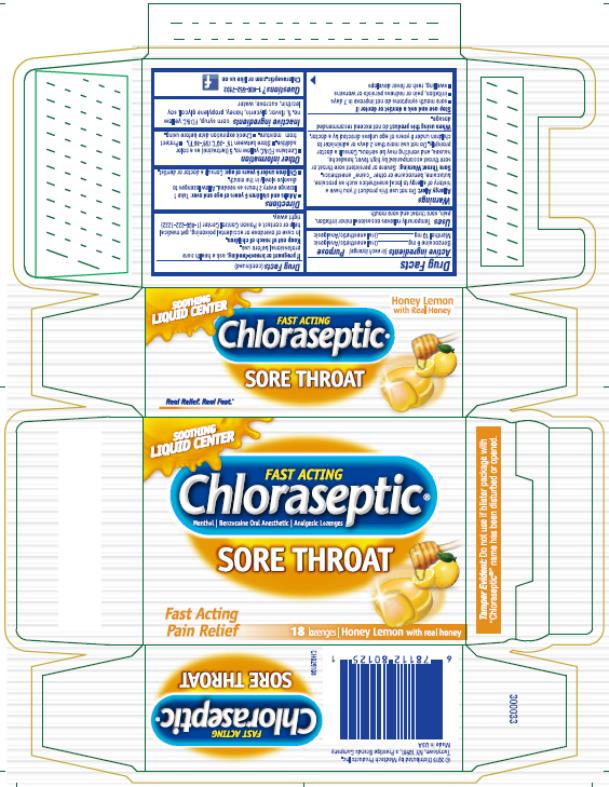 Pill image for Chloraseptic Honey Lemon Lozenge