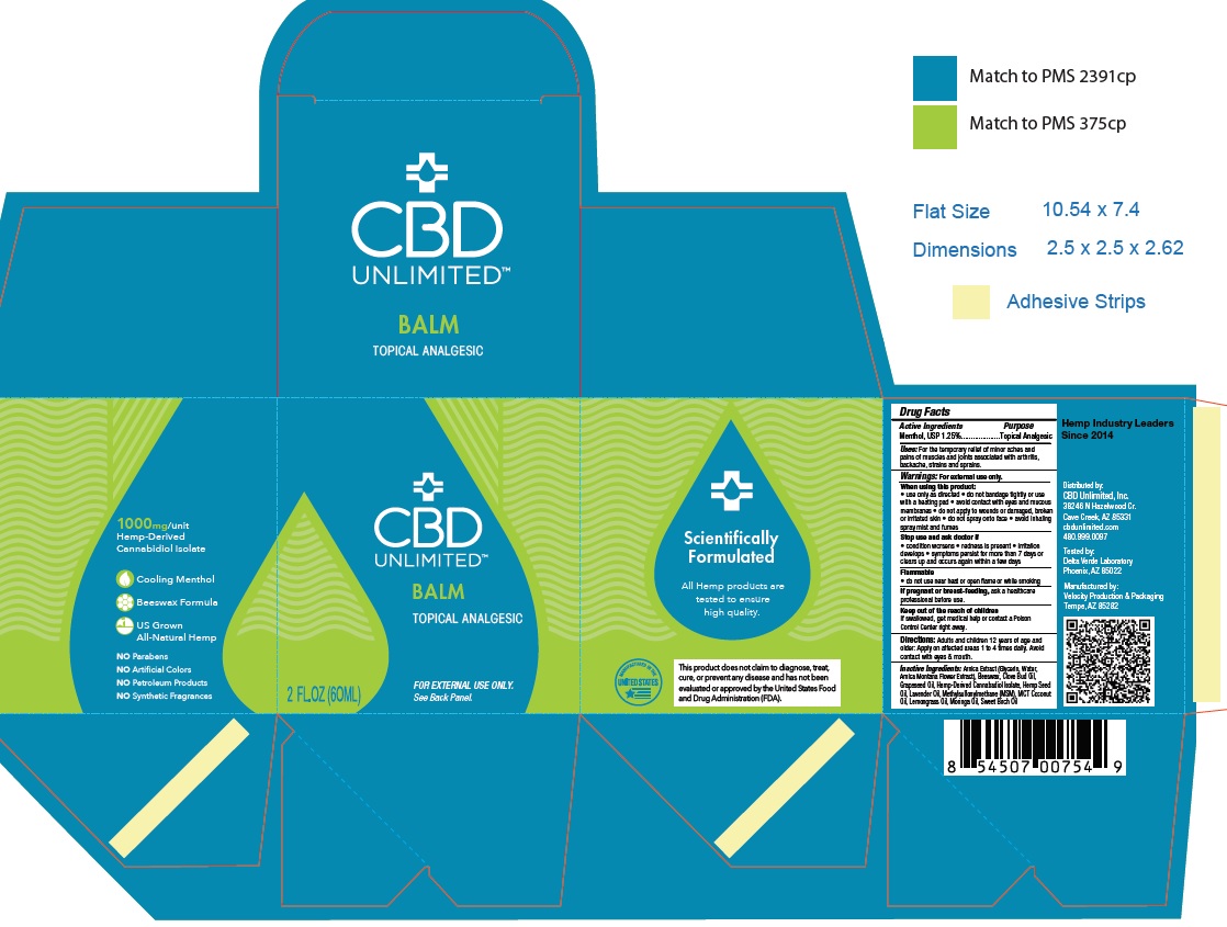 Pill image for Cbd Unlimited Topical Analgesic Balm