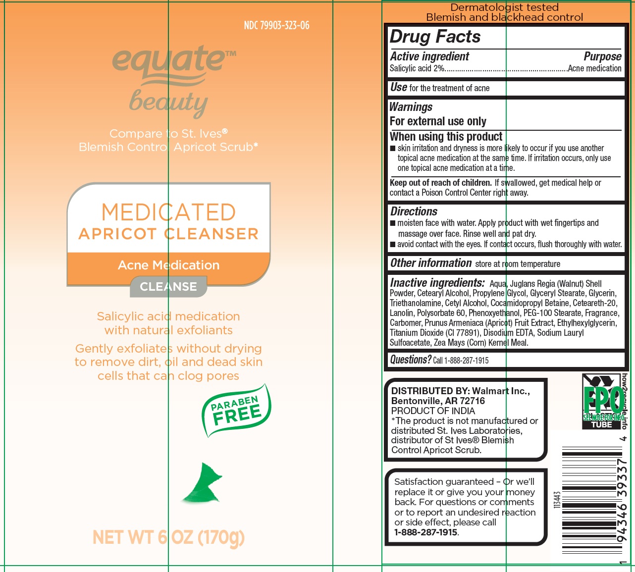 Pill image for Equate Beauty Medicated Apricot Cleanser Acne Medication