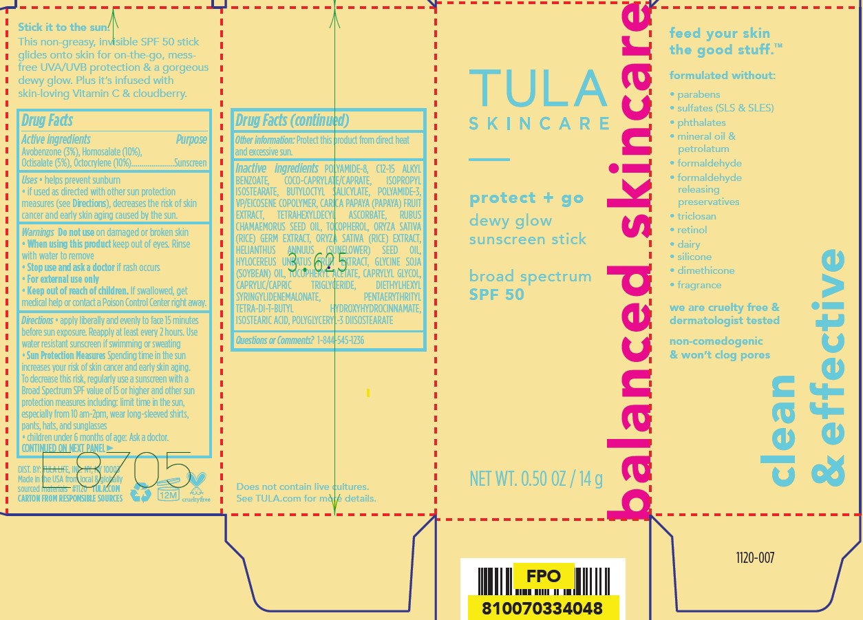 Pill image for tula skincare protect and go dewy glow sunscreen stick with vitamin c spf 50