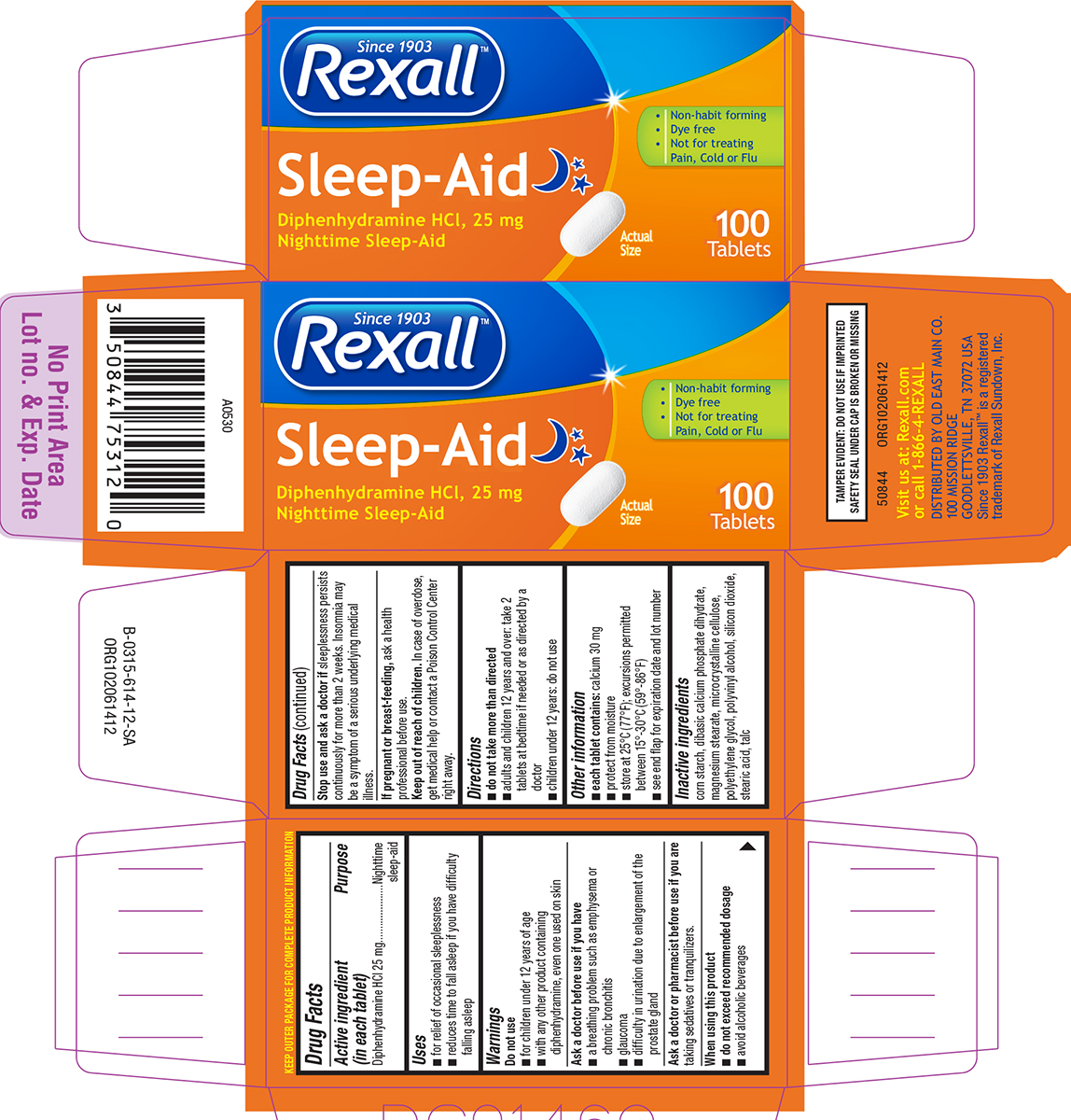 Pill image for Rexall 44-614-sa