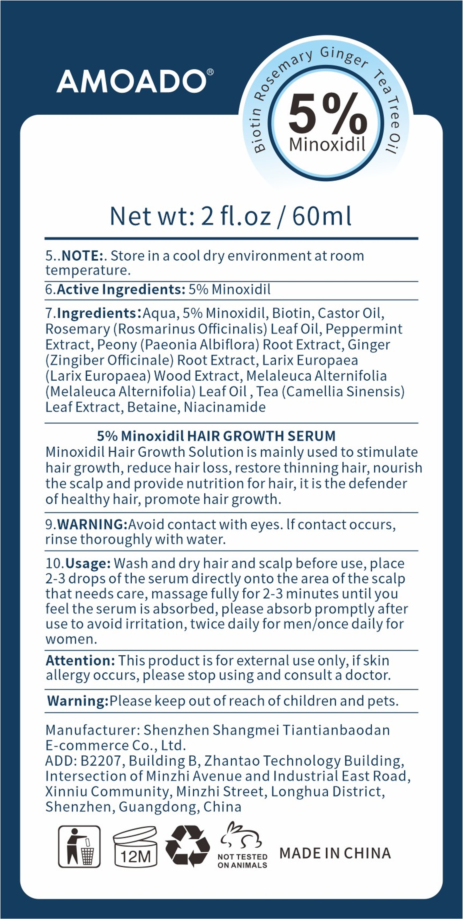 Pill image for 5% Minoxidil Hair Growth Serum