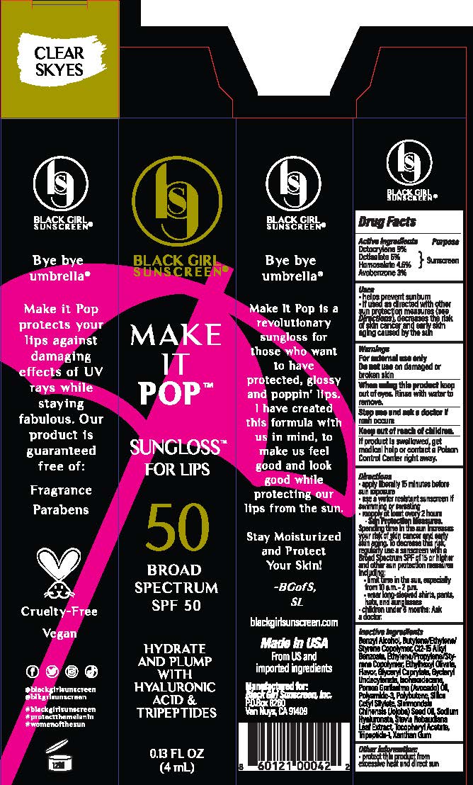 Pill image for Black Girl Make It Pop Spf 50 Sun Gloss For Lips