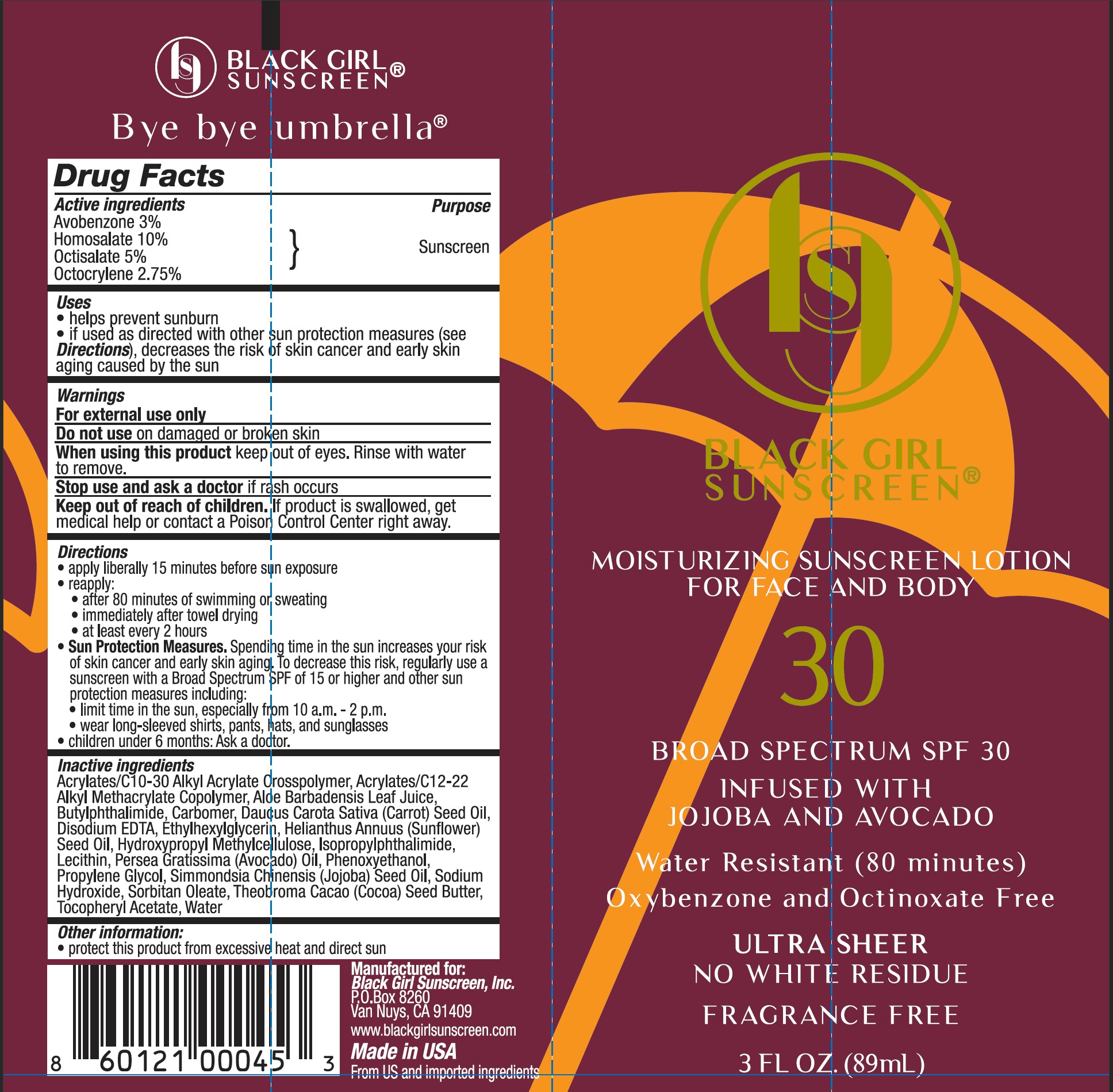 Pill image for Black Girl Sunscreen Broad Spectrum Spf 30 Ultra Sheer Lotion