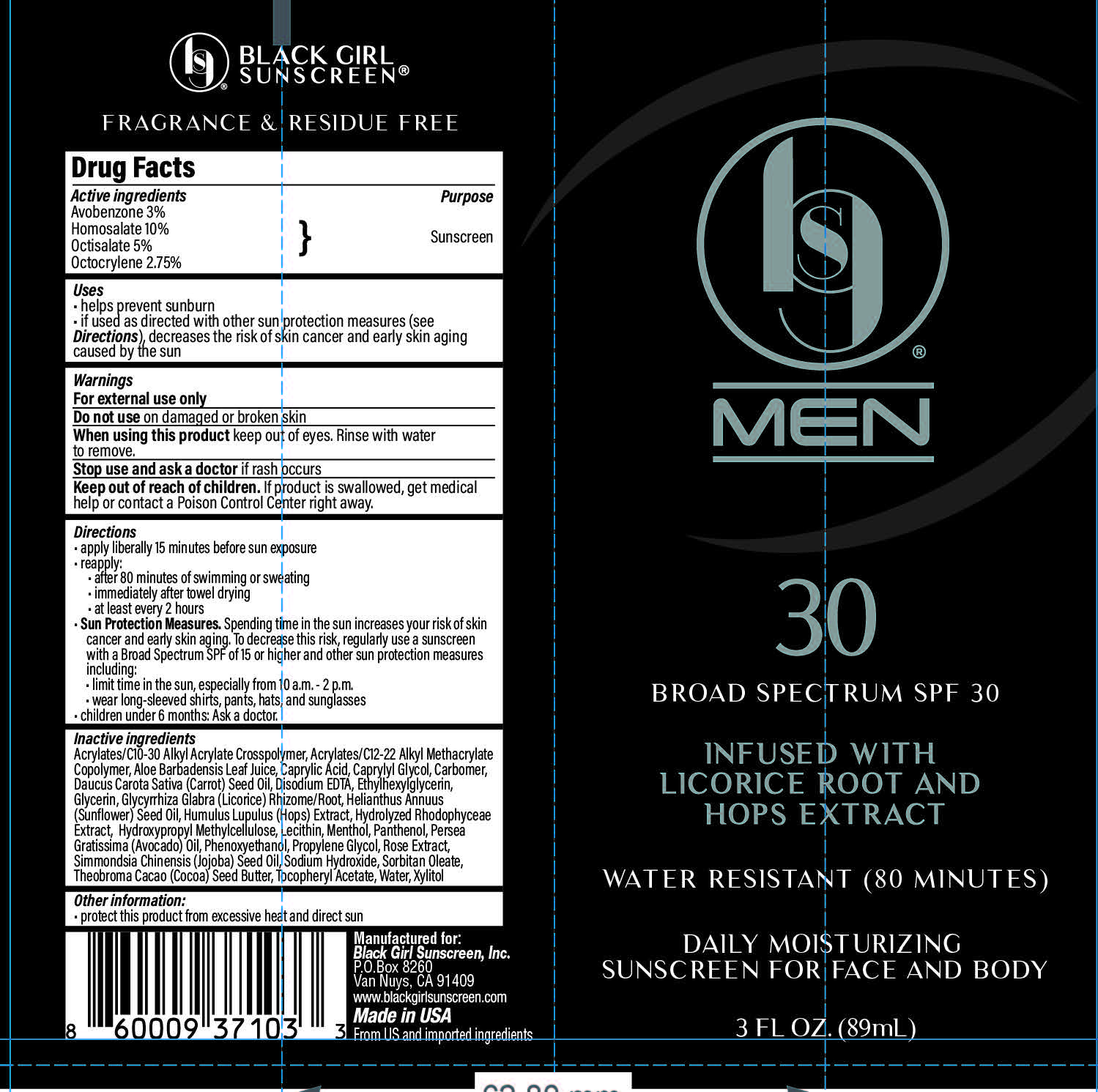 Pill image for Black Girl Men Sunscreen Broad Spectrum Spf 30 Ultra Sheer Lotion