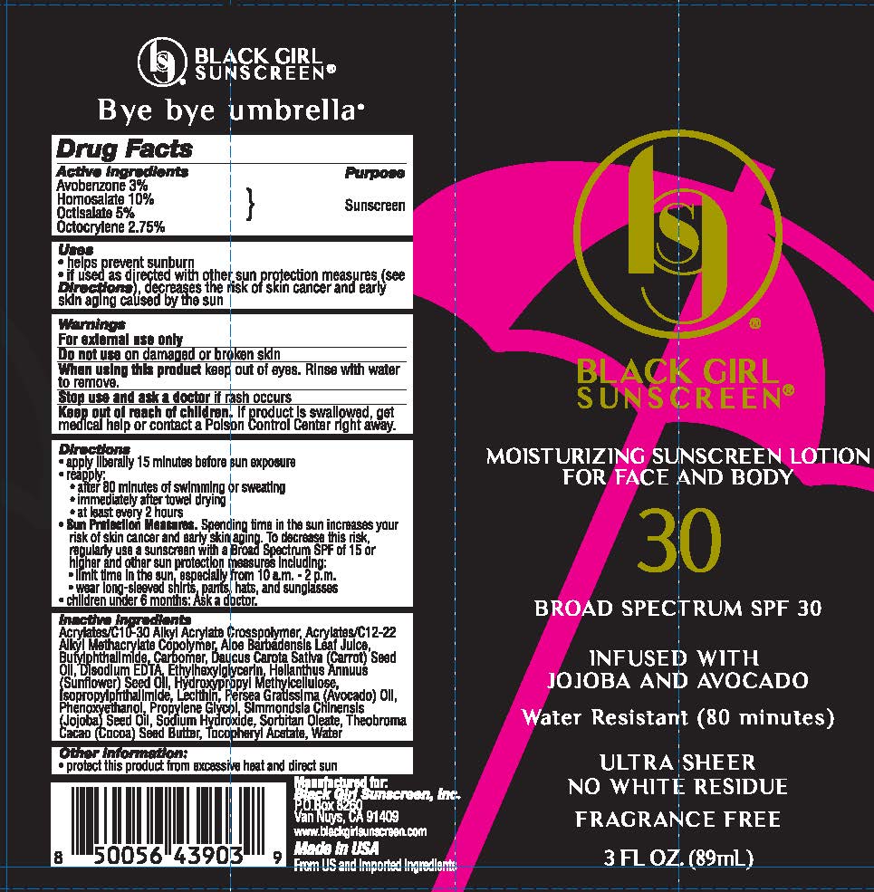 Pill image for Black Girl Sunscreen Broad Spectrum Spf 30 Ultra Sheer Lotion