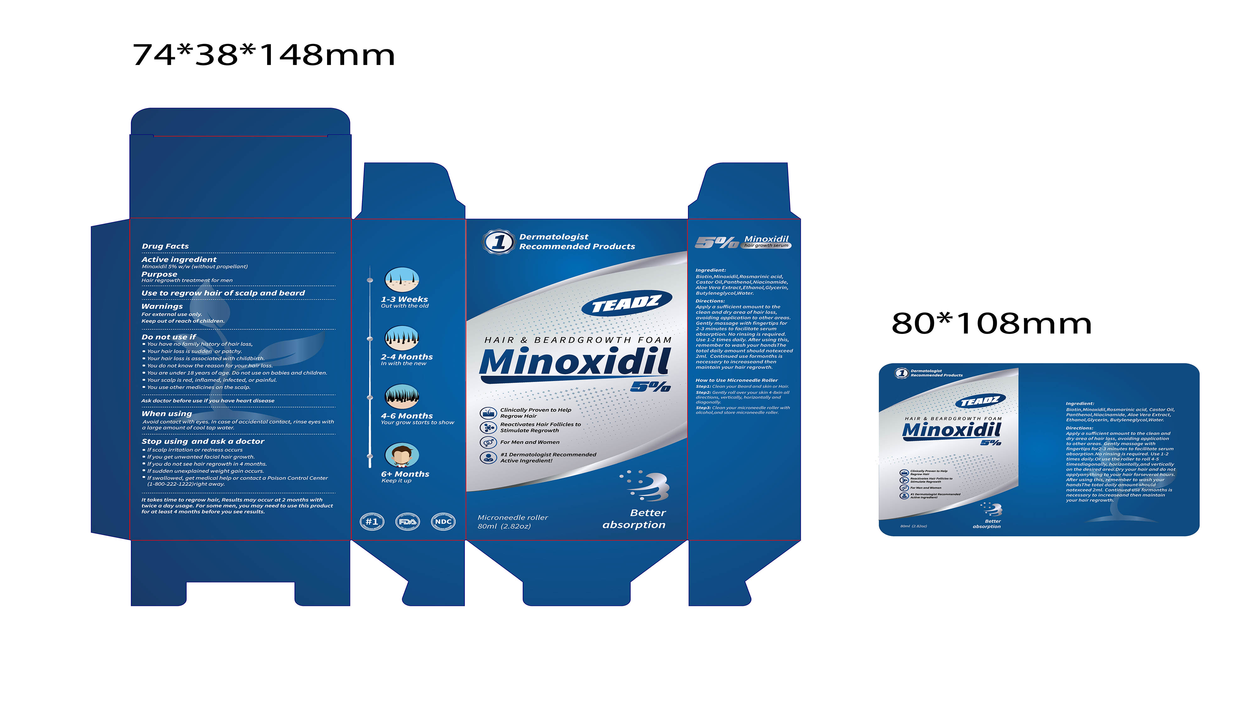 Pill image for Hair & Beardgrowth Foam