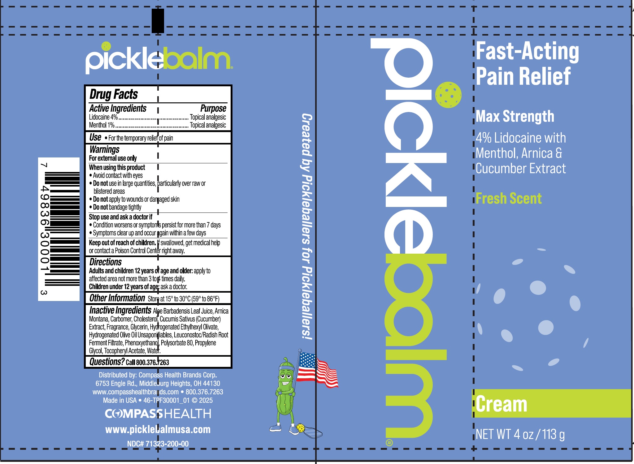 Pill image for Picklebalm Lidocaine With Menthol Arnica Cucumber Seed Cream