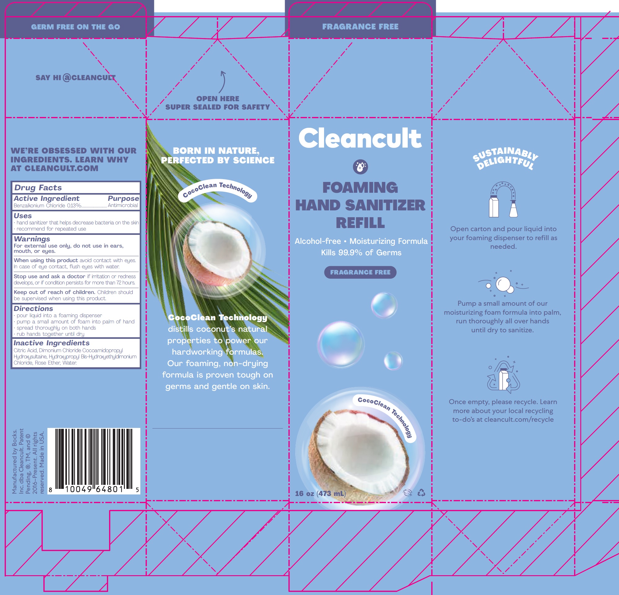 Pill image for foaming hand sanitizer refill (fragrance free)