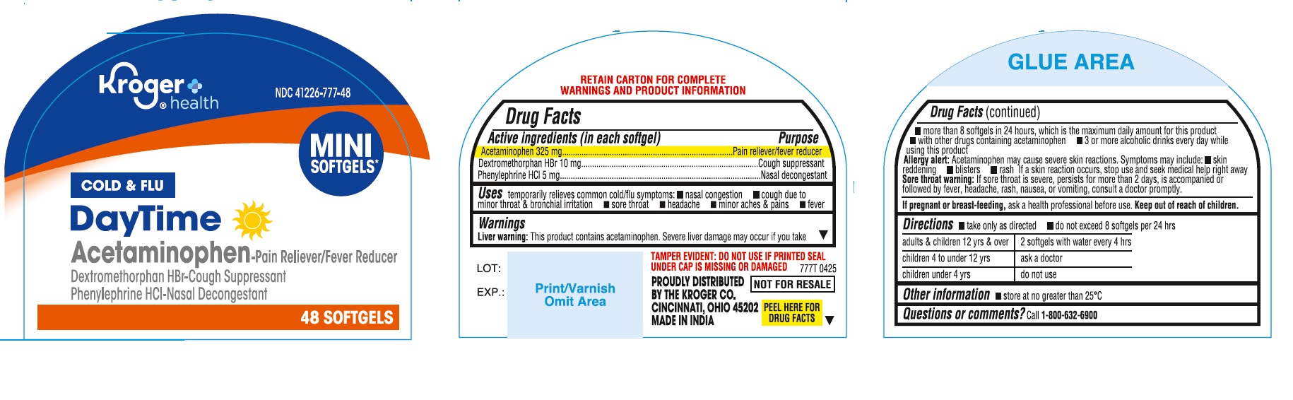 Pill image for Kroger Daytime Nighttime Ultra Concentrated Cold And Flu Liquid Filled Capsules