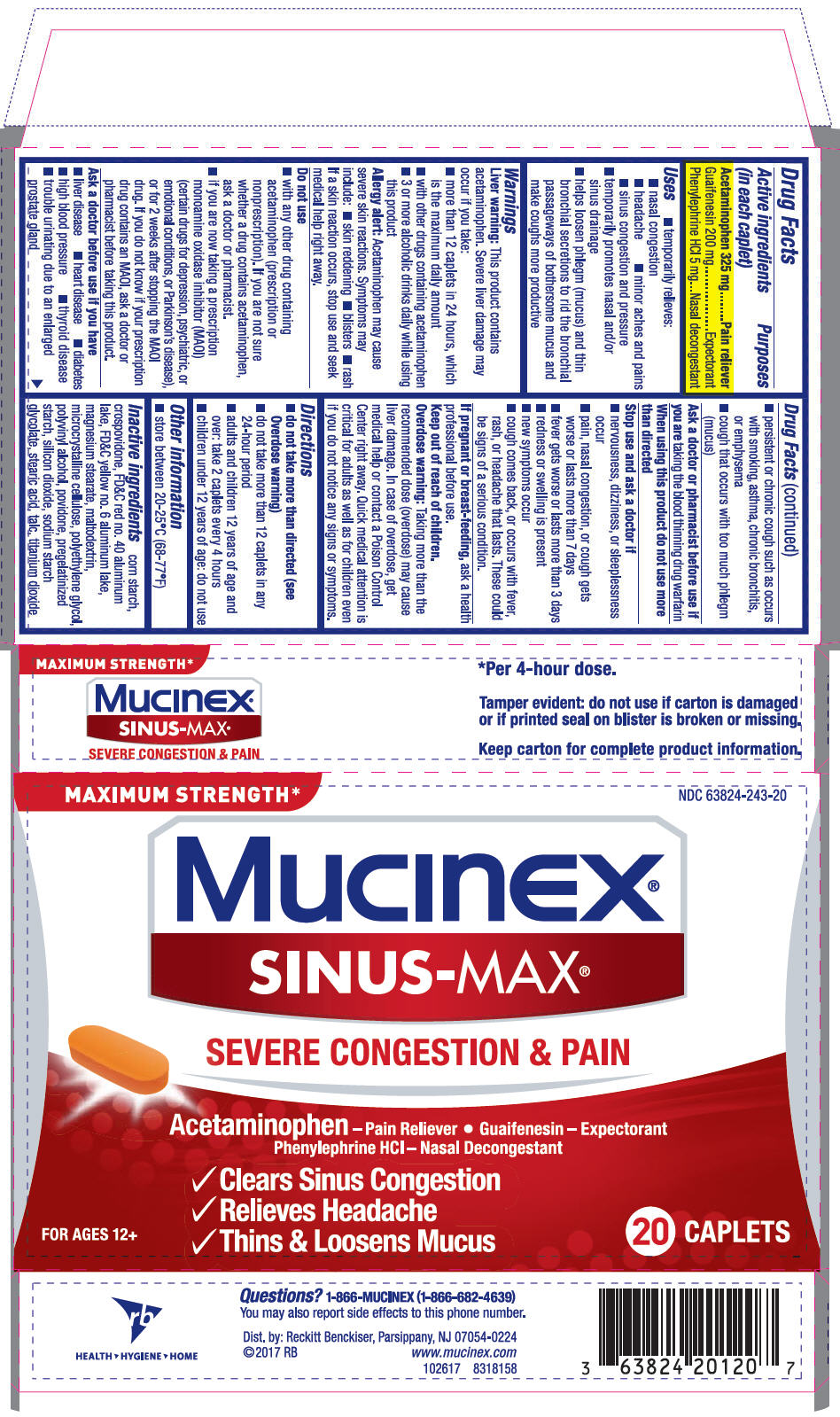 Pill image for Mucinex® Sinus-max®